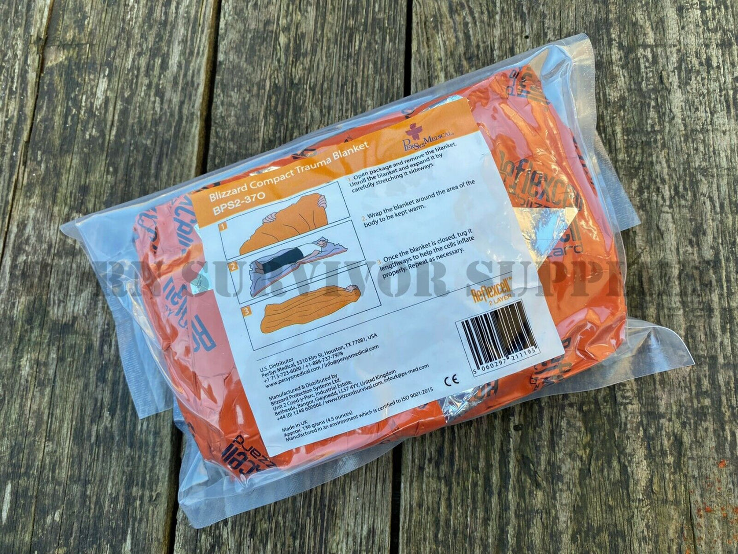 Blizzard Compact Trauma Foil Survival Blanket – Born Survivor Supplies